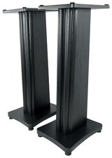 (2) Rockville SS28B supporti per altoparlanti 28" grana legno nero adatti per SVS PRIME SATELLITE