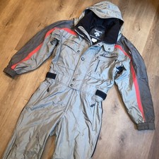 Tuta da sci Descente pezzo unico tuta da neve bavaglino da neve tecnica snowboard vintage donna 10
