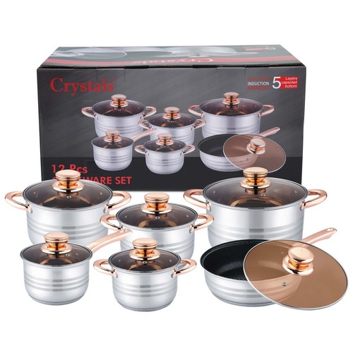 Set pentole acciaio inox - di,