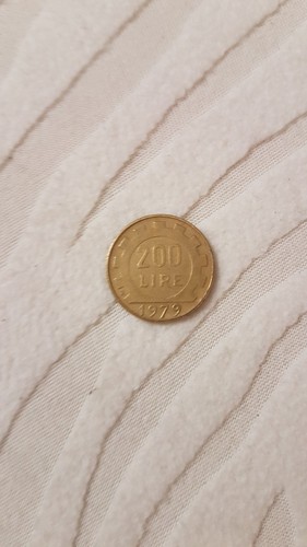 Moneta italiana 200 lire - moneta,