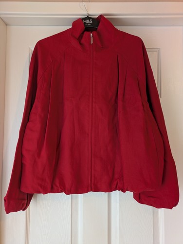 Giacca rossa plissettata - giacca,