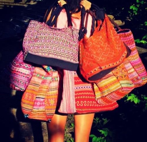 Borse boho hmong ricamate - hmong,
