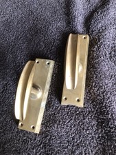 2 Pezzi  CREMONESE MANIGLIA PER INFISSI ESTERNI "PERSIANA" Vintage Ottone Bronzo