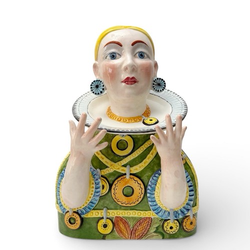 Busto ceramica maiolica