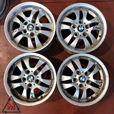 SET 4 CERCHI IN LEGA 7Jx16 5x120 ET34 BMW E87 2004-2011 Serie 1 usati (101241)