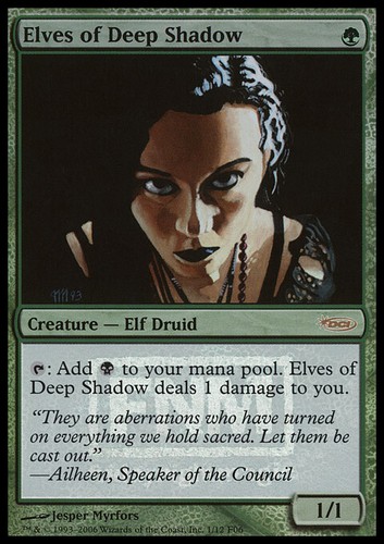 Mtg elves deep - shadow, foil