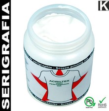 250gr BIANCO Inchiostro Serigrafia Colore | Vernice per Tessuto T-Shirt Maglie