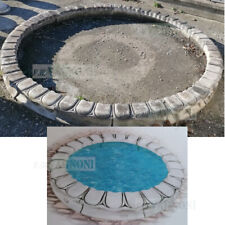 Bordo per fontana laghetto in cemento diametro cm 250x20 bordo aiuola giardino