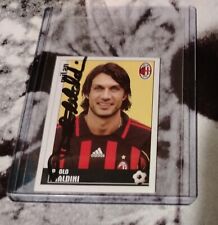 AUTOGRAFO PAOLO MALDINI - MILAN FIGURINA PANINI CALCIATORI C LEAGUE 2007 SERIE A