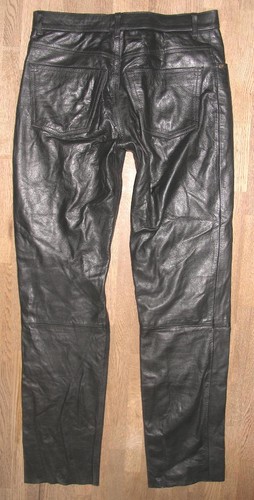 Pantaloni uomo pelle neri - pantaloni, in