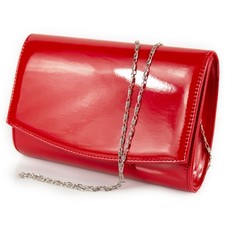 Pochette vernice rossa da