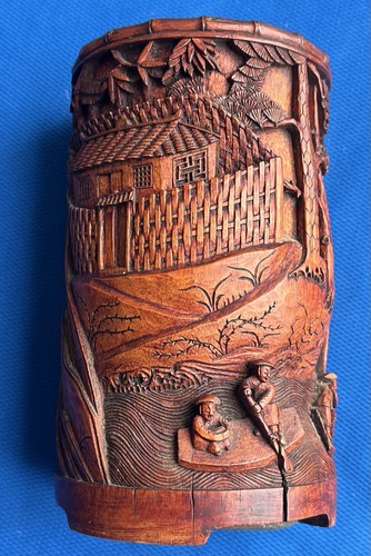 Heavily carved antique - heavily,