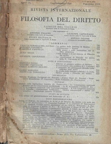 Rivista internazionale - , di
