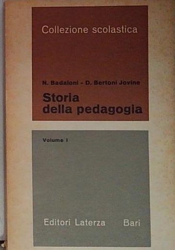 Storia della pedagogia 1 - ,
