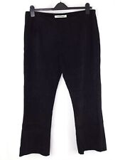 Marina RInaldi Pantalone Da Donna Taglia 21 50 W36 Nero Pelle Caprina Dritto