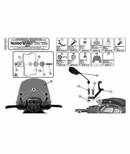 Kit attacchi givi a357a - attacchi,