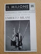bollettino della galleria del milione n 108,1965 Umberto milani