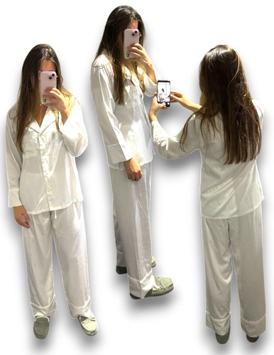 Raso bianco set pigiama - bianco,