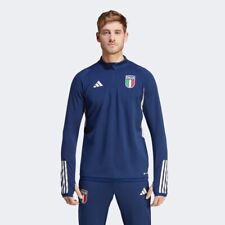 NUOVO Adidas Italy Track Top Training Italia Azzurri Giacca Maglione 1/4 Zip Prezzo consigliato £65