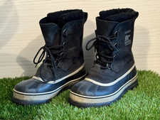 DOPOSCI SOREL CARIBOU NERI SCARPONCINI NEVE taglia 41 UK 7 USA 8 mai usati