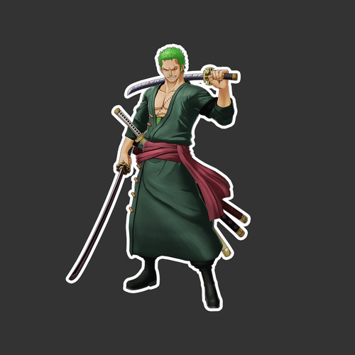 Zoro triple katana posa - zoro,