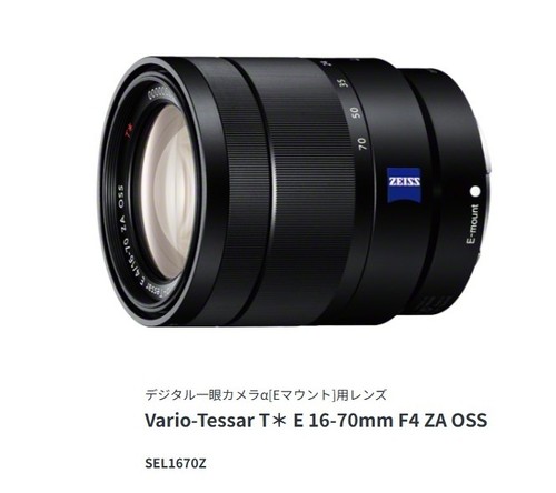 Obiettivo zoom standard sony - zoom,