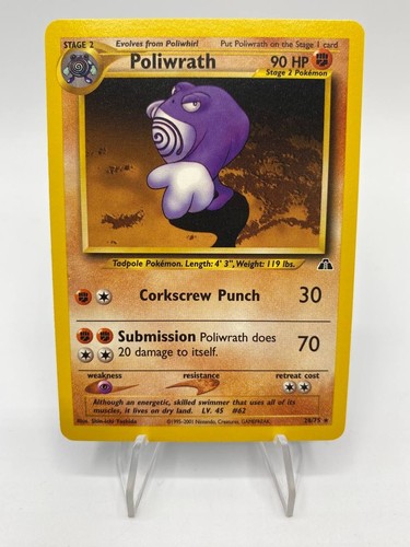Carta pokemon poliwrath - pokemon,
