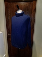 Vintage 2000's Classic STONE ISLAND turtleneck men's sweater Vivid Blue size XL