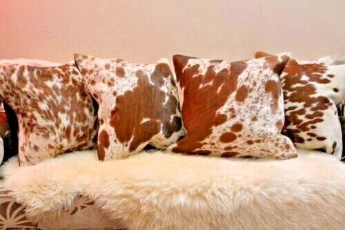 Nuovo cuscino marrone bianco - nuovo,