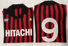 maglia MILAN 1982/83 JOE JORDAN N°9 HITACHI acrilico calcio vintage PEZZO UNICO