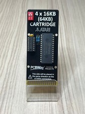 ✅ CARTUCCIA 4IN1 64K MULTI ROM GAME 16K X 4 FOR ATARI 400 800 XL WITH W27C512 ✅