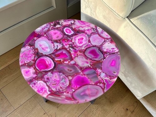 Tavolino agata rosa - tavolino, in