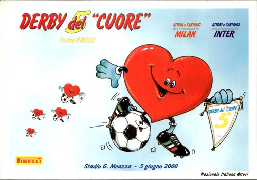 Cartolina derby del - derby, cuore