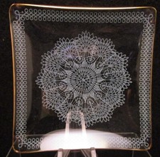 Piatti snack in vetro metà