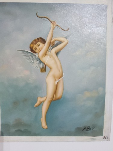 Quadro angelo cupido dipinto - angelo, a
