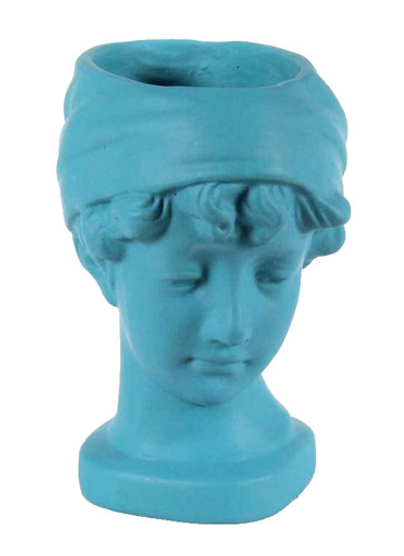Vaso testa donna - vaso,