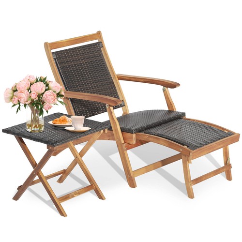 Lettino giardino con tavolo - con,