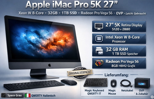 Apple imac pro xeon w - pro, 5k