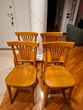 Tavolo rotondo 90cm + 4 sedie SCAVOLINI in LEGNO - OTTIME CONDIZIONI!!!