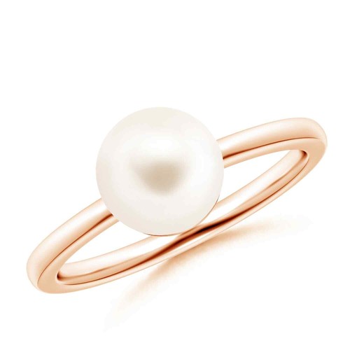 Angara anello solitario perla - angara,