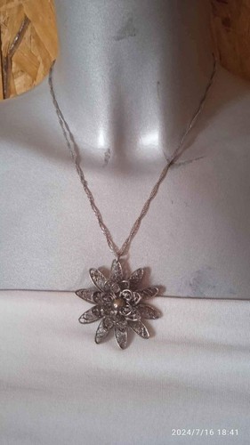 Collana argento e ciondolo - ,