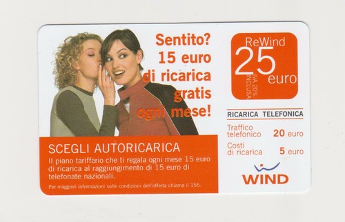 Lotto schede ricariche wind - lotto,