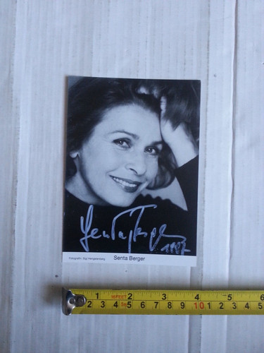 Senta berger signed autograph - senta,