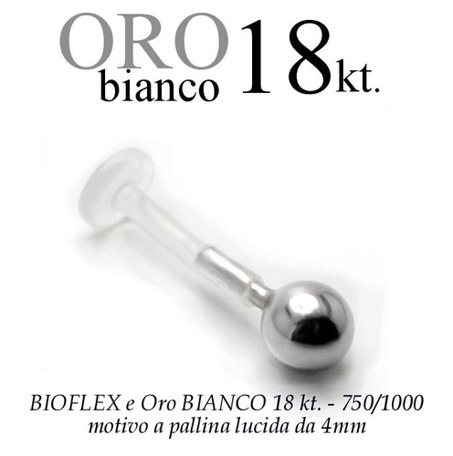 Piercing bioflex labret - bioflex, trago