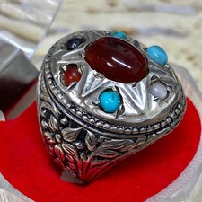 anello uomo vintage argento