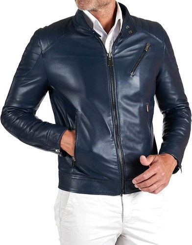 Giacca motociclista trapuntata - giacca,
