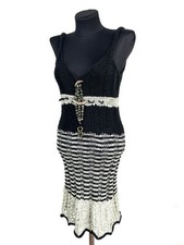 Abito Save The Queen in maglia a contrasto boho chic, taglia S