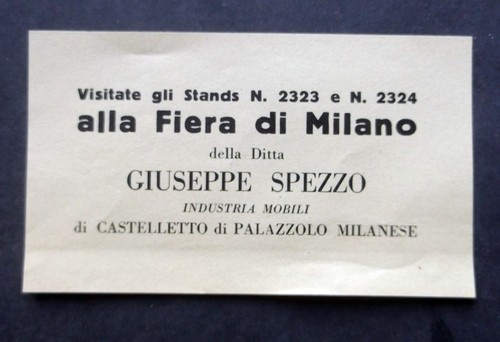 Fiera milano anni 30 ditta - milano,