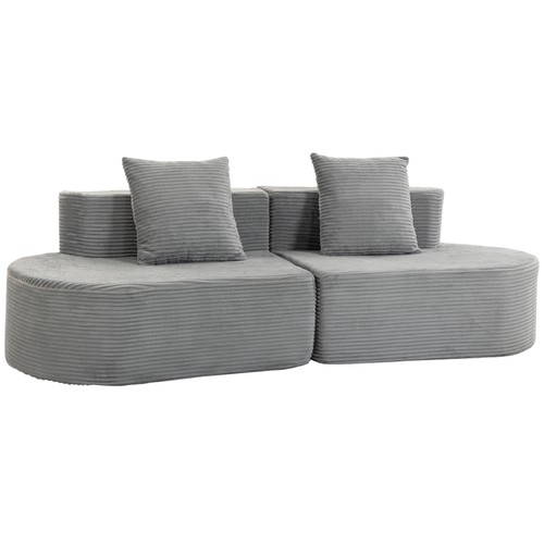 Homcom divano modulare - homcom, 3