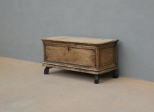 Cassapanca panca contenitore apribile in legno di pioppo, '700 - L 115,5 cm!